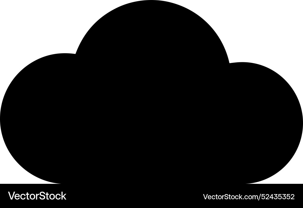Cloud storage icon symbol image of the database Cloud storage icon symbol image of the database Vector Image