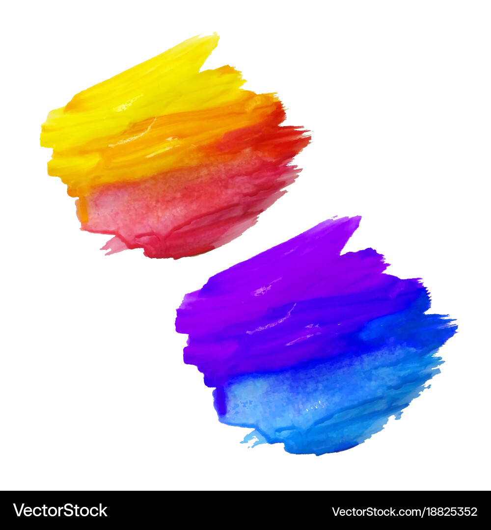 Colorful Paint Splatters Vector Image