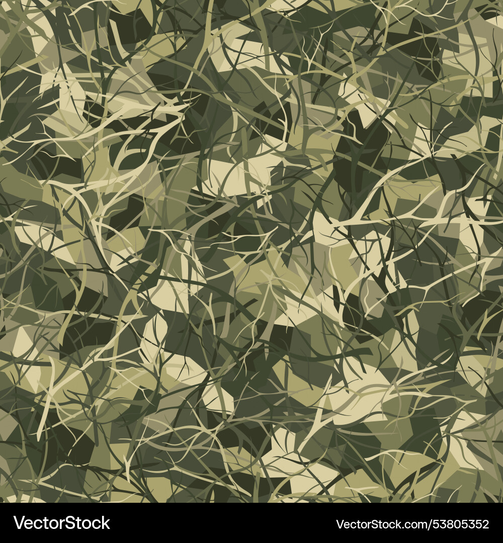Commando desert seamless pattern repeated khaki vector image