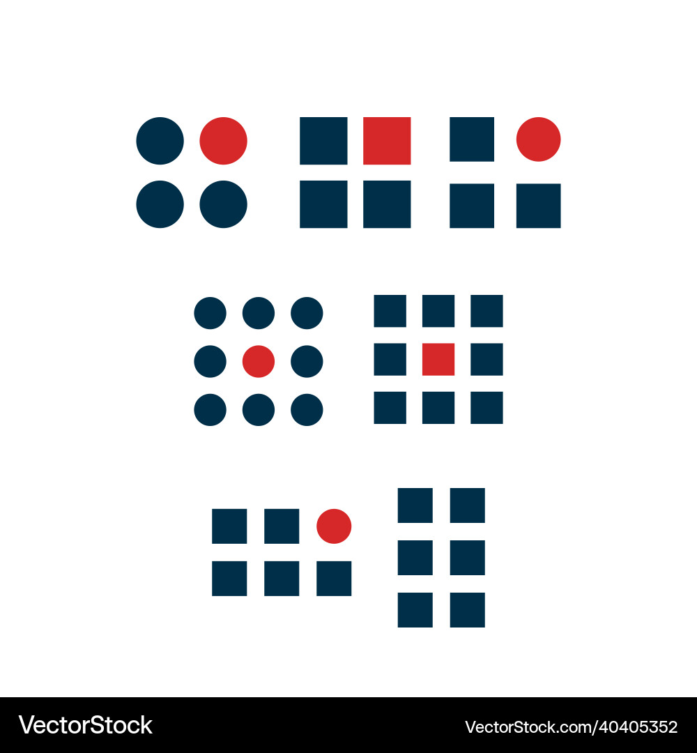 Grid and frame icons set in flat style stock Grid and frame icons set in flat style stock Vector Image