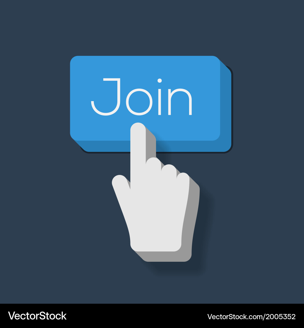 Hand Cursor Mit dem Button vektorbild