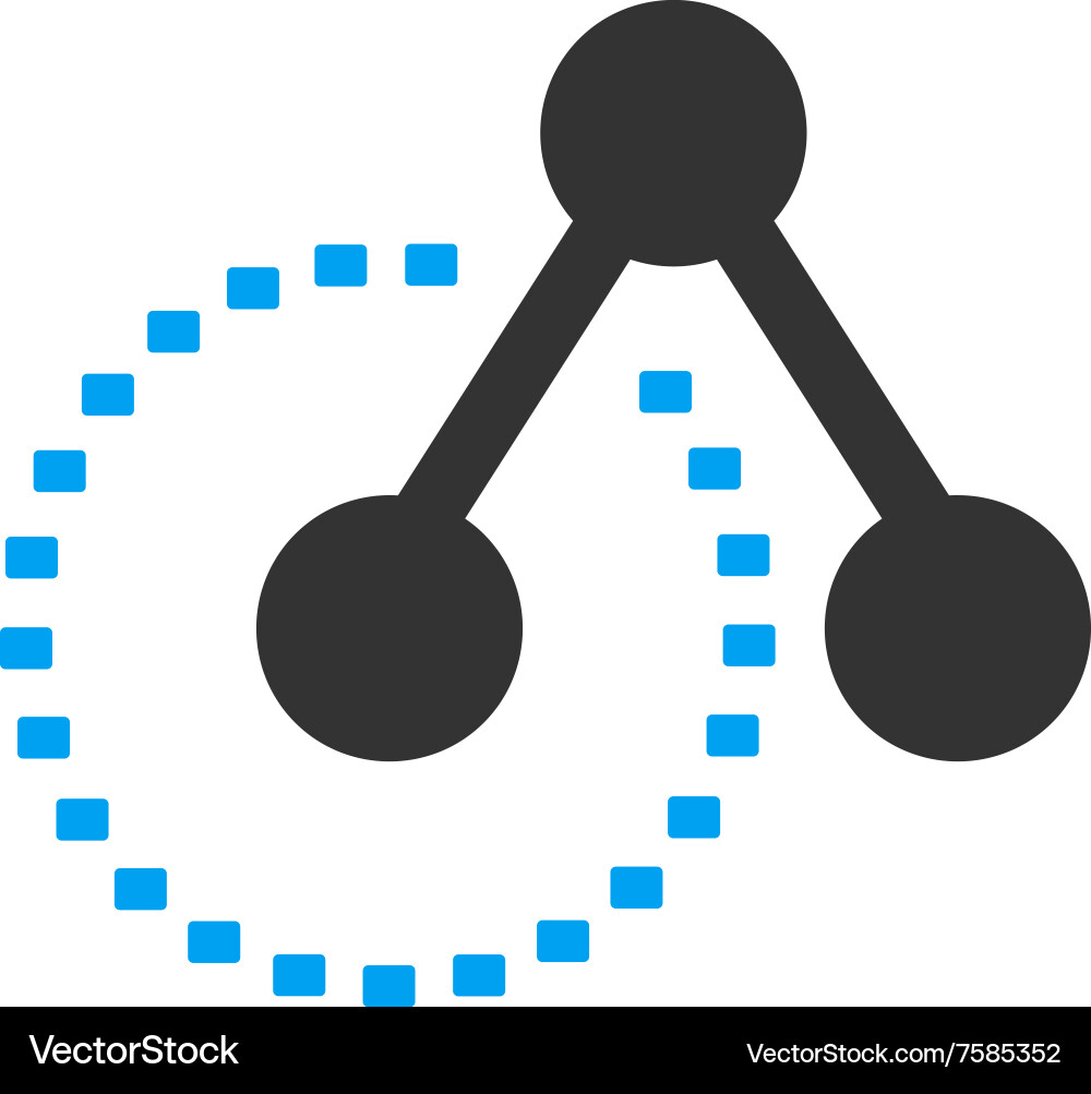 Molecule structure analysis icon Vector Image