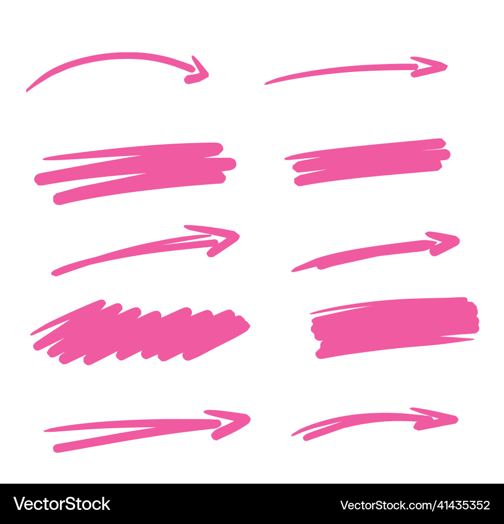 Pink arrow abstract rectangular shape Pink arrow abstract rectangular shape vector image