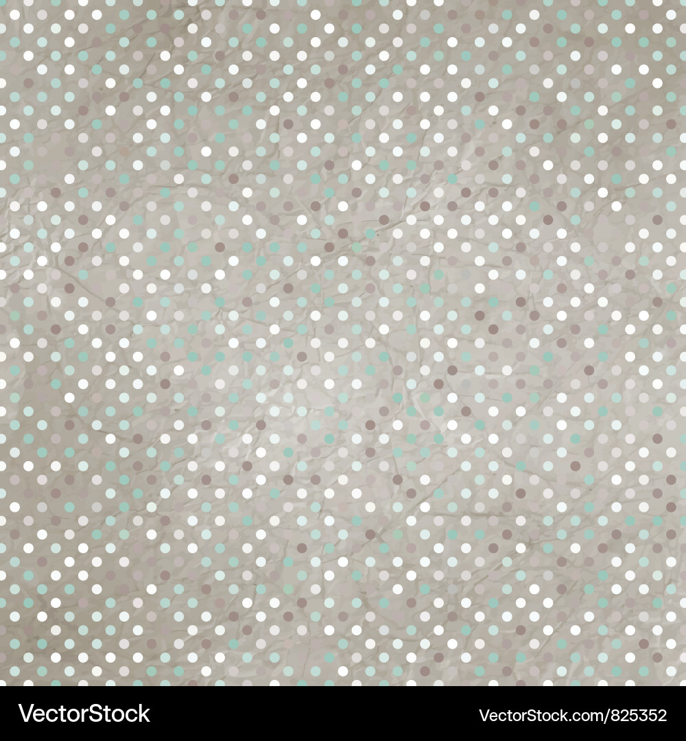Retro Polka Dot Pattern Vector Image