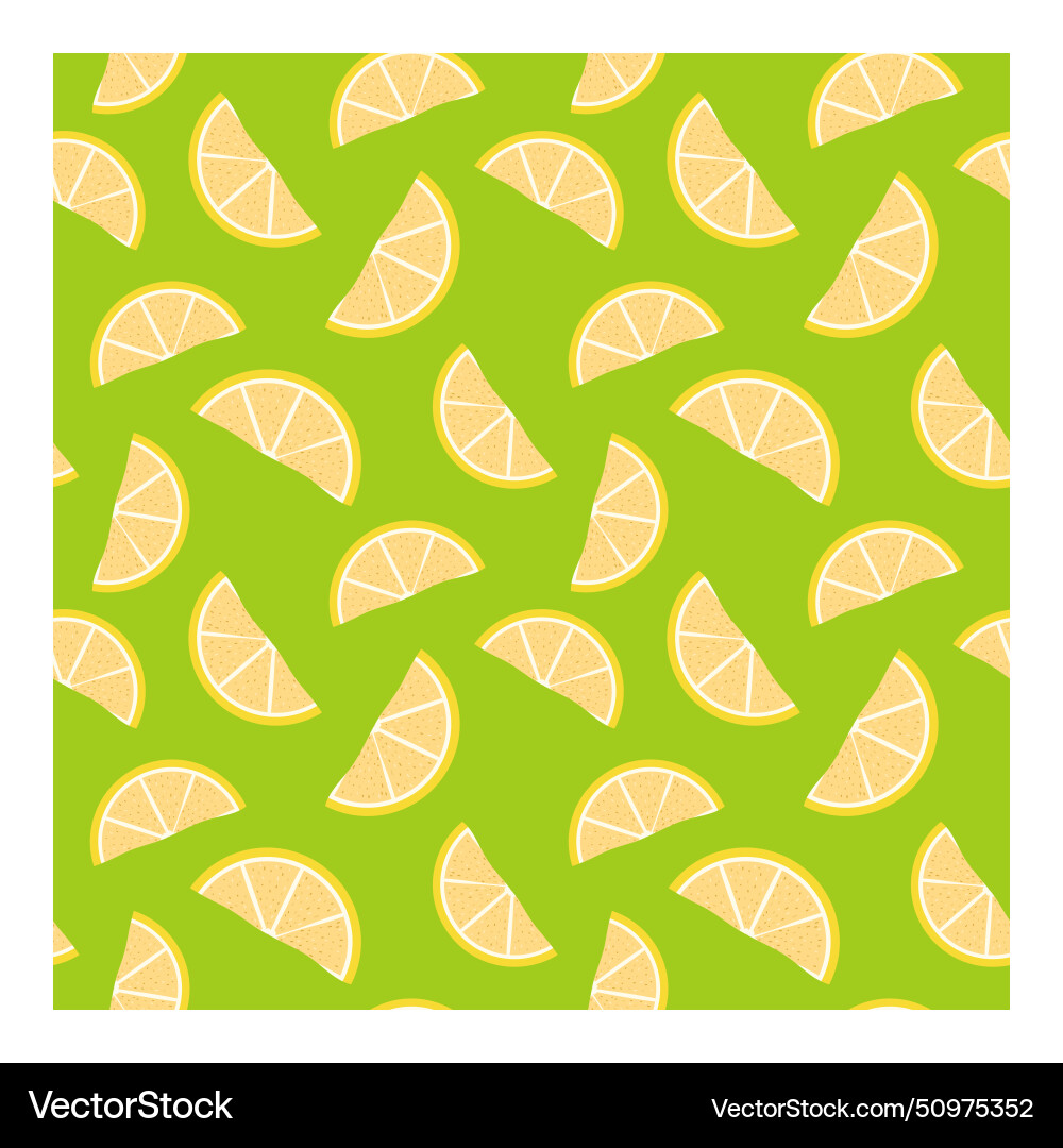 Seamless pattern of slices and lemons Vector Image