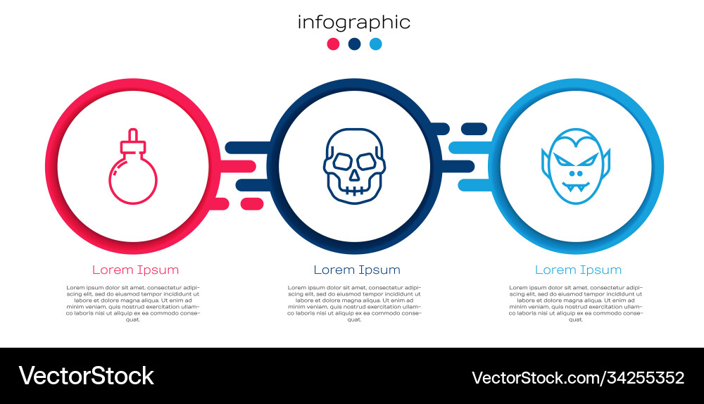 Set line bomb ready to explode skull and vampire Set line bomb ready to explode skull and vampire vector image