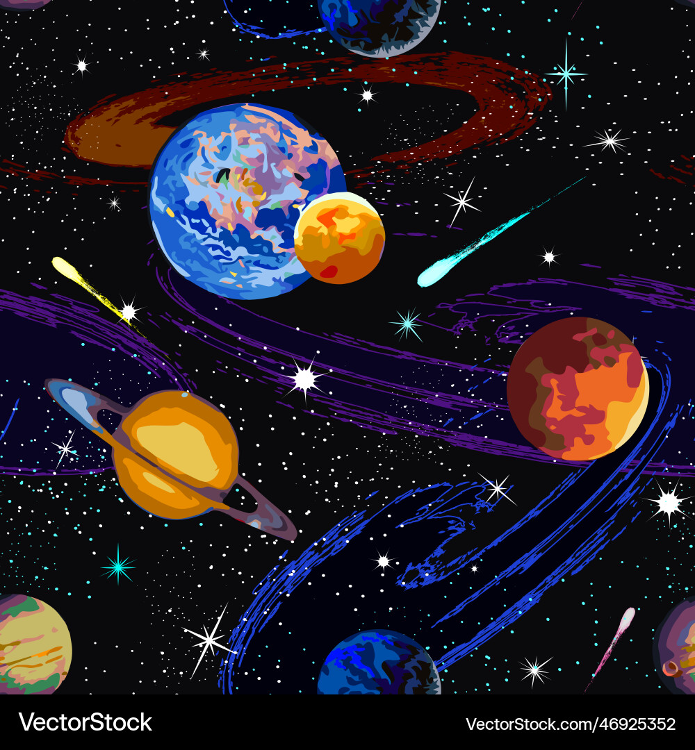 Space in color pattern Vector Image