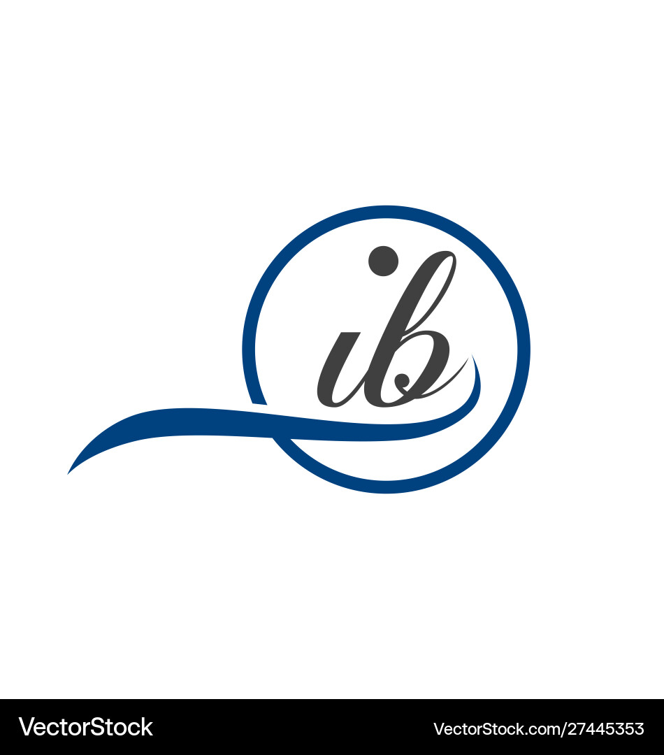 Ib logo Vector Image