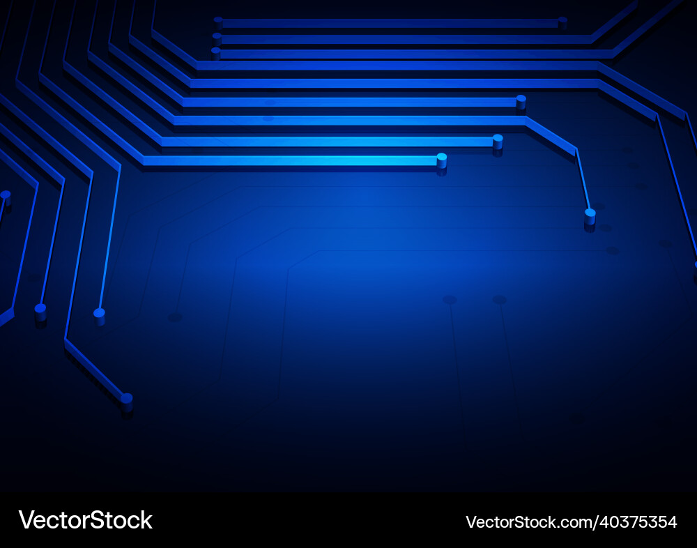 Circuit technology background with hi-tech digital Vector Image