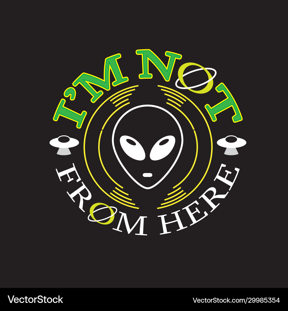 Ufo quotes and slogan good for t-shirt i m Ufo quotes and slogan good for t-shirt i m vector image