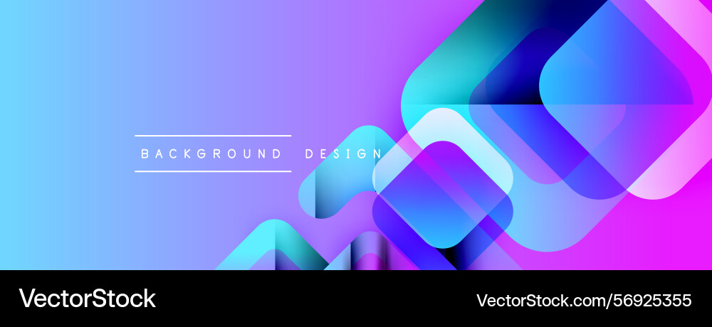 Abstract background features overlapping squares vector image