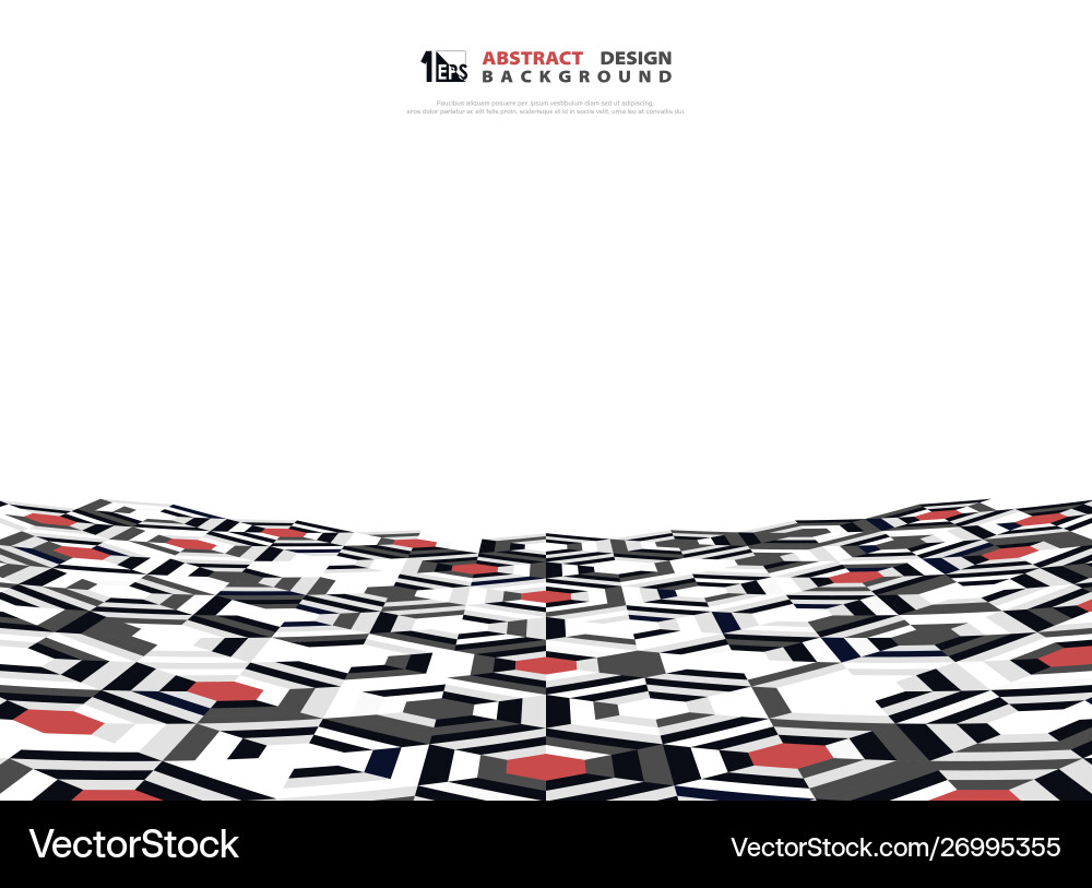 Abstract hexagonal pattern tech design background Abstract hexagonal pattern tech design background vector image