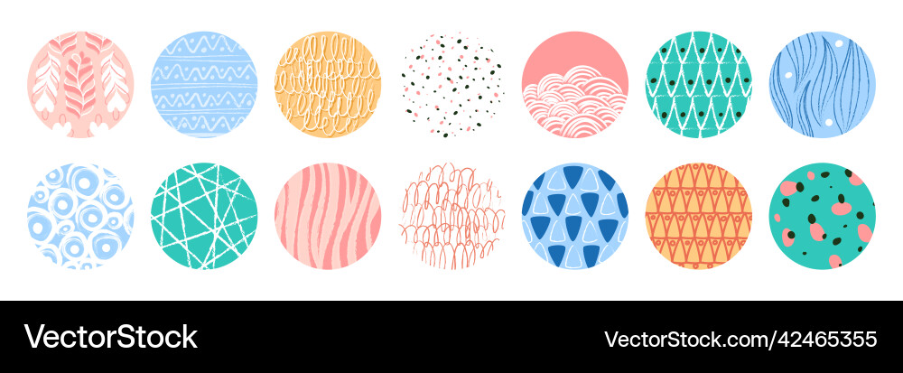 Abstract round pattern modern line icon or doodle Vector Image