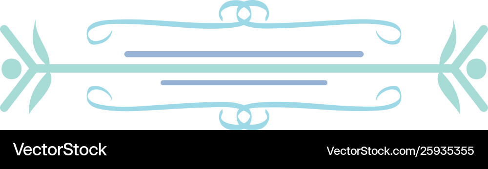 Frame line and edges decorative boho style Vector Image