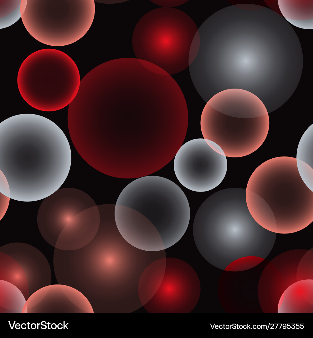 Seamless with bokeh effect abstract pattern vector image