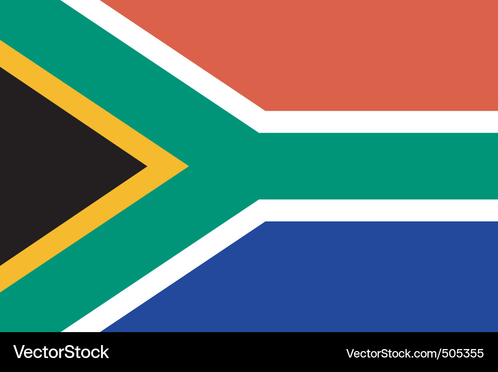 South African Flag vector image