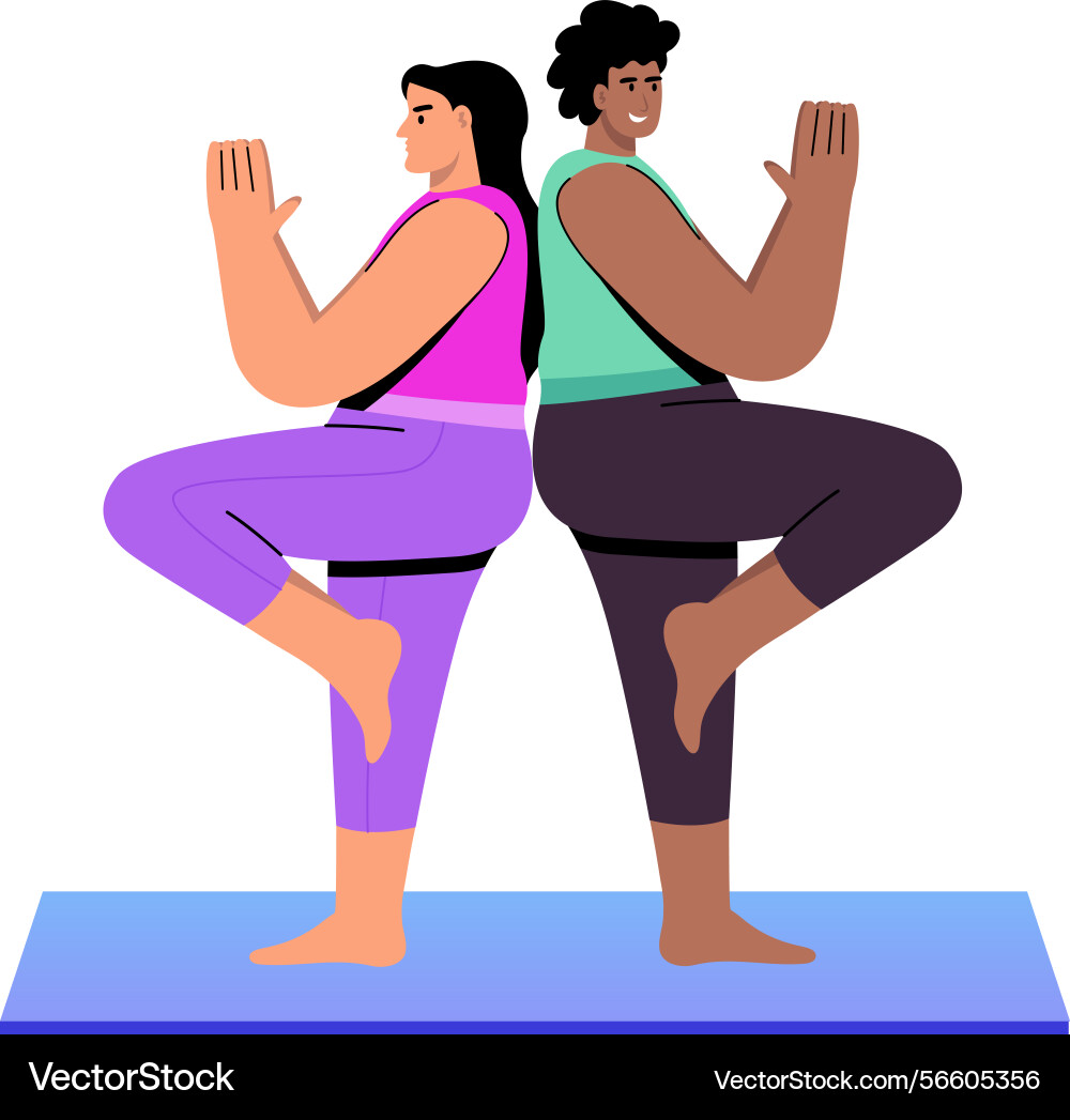 A flat style showing characters doi Vector Image