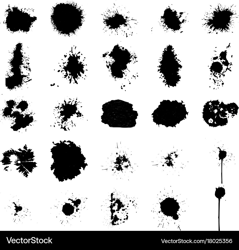 Blobs and drops set Vector Image