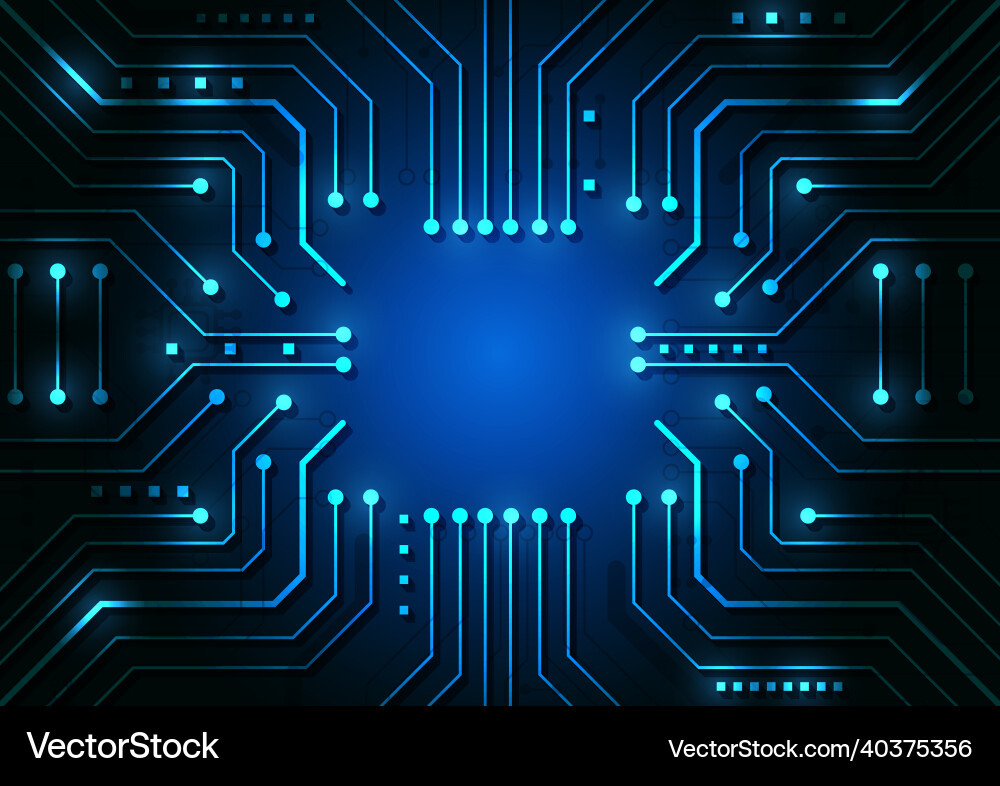 Circuit technology background with hi-tech digital Circuit technology background with hi-tech digital Vector Image
