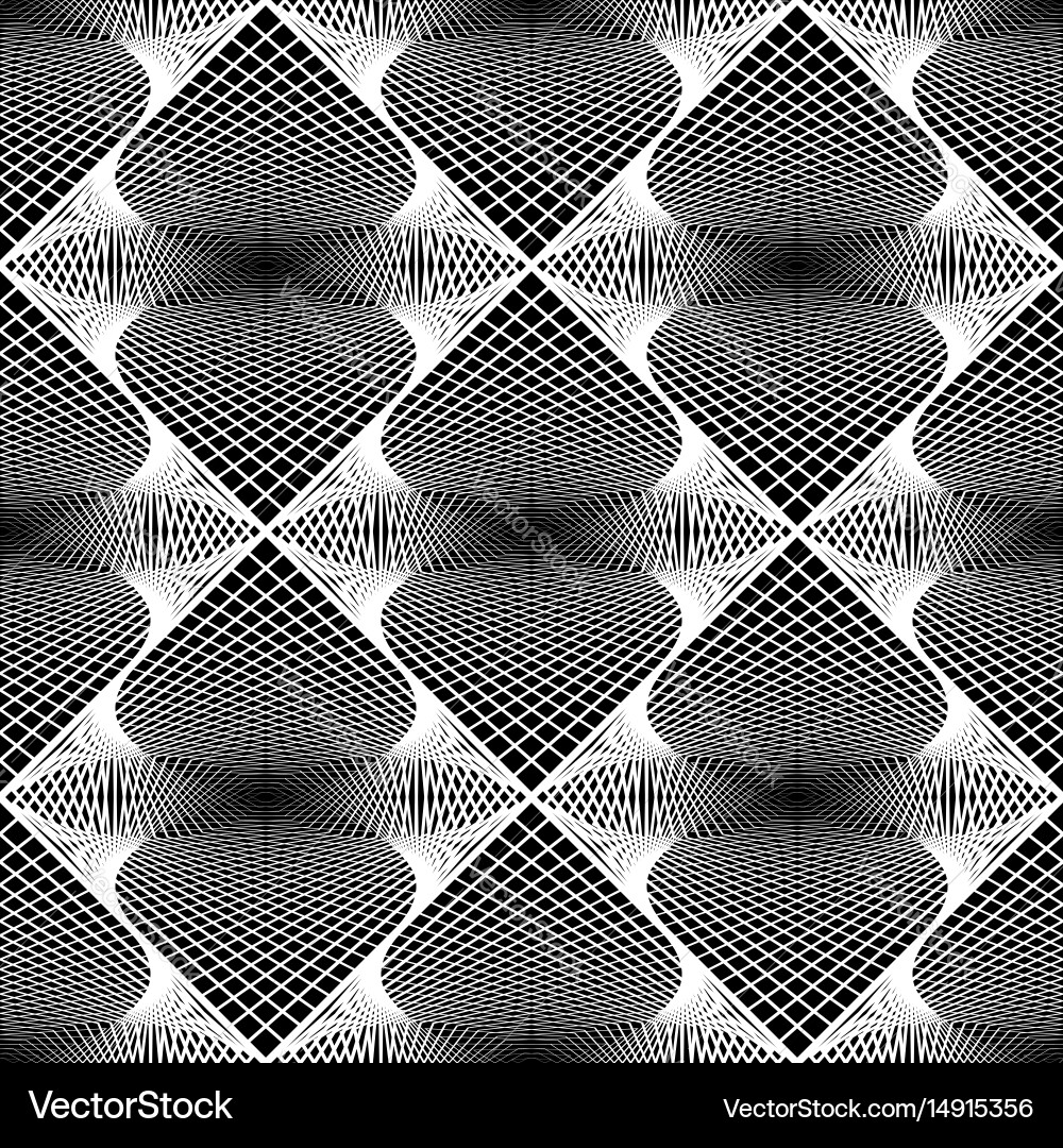 Design seamless monochrome grid pattern Vector Image