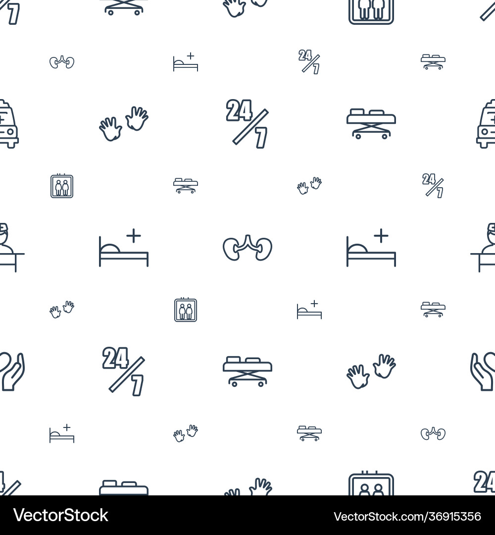 Help icons pattern seamless white background vector image