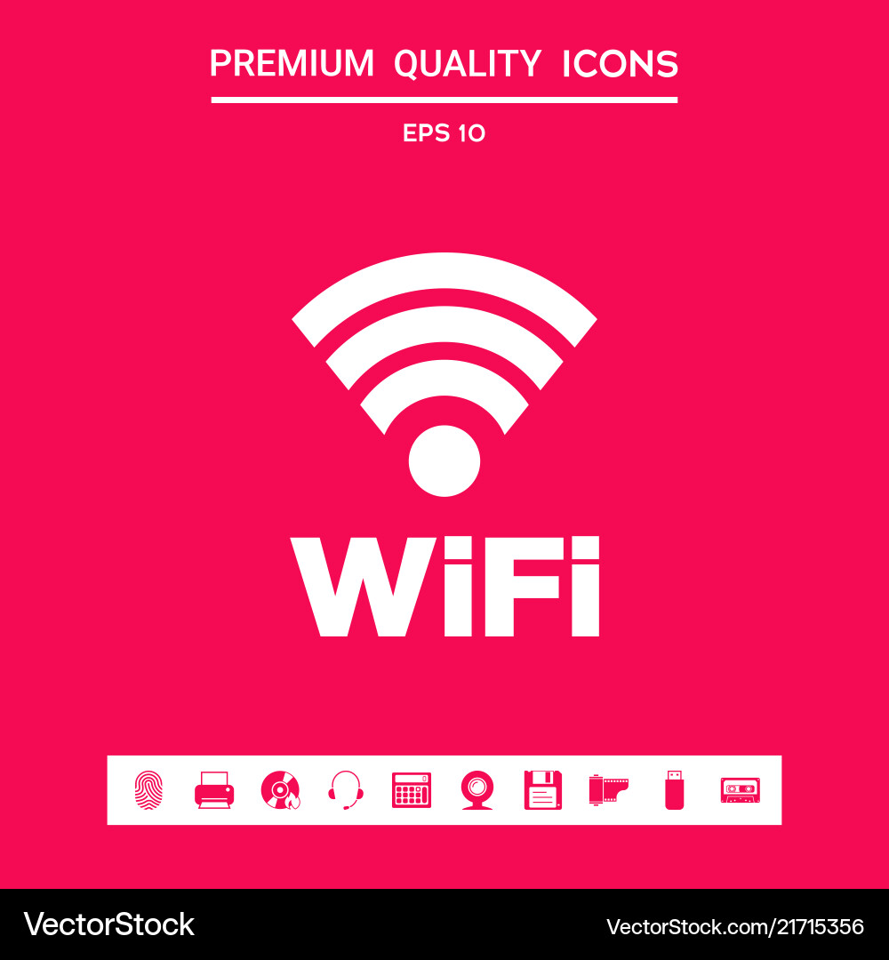 Internet connection symbol icon graphic elements Vector Image