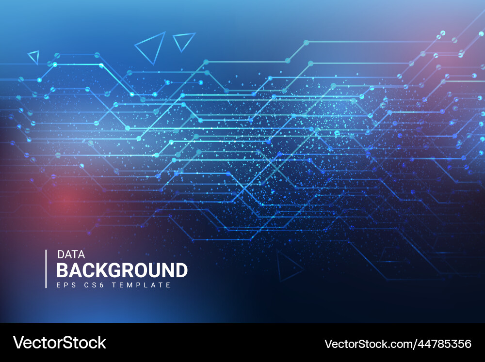 Modern data background template design Vector Image