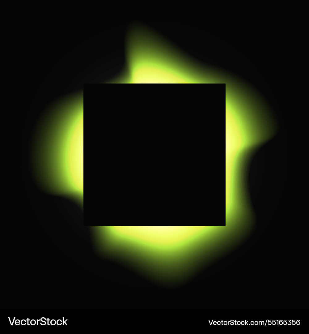 Square illuminate light frame with color gradient Square illuminate light frame with color gradient vector image