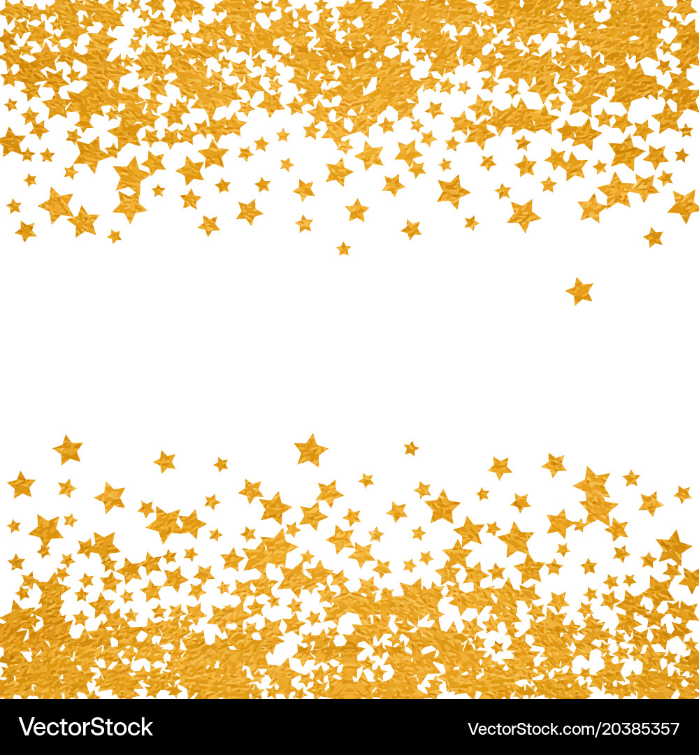 Abstract pattern of random falling stars vector image
