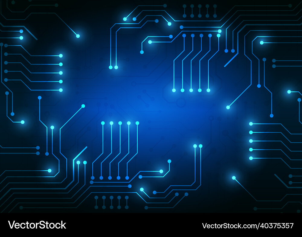 Circuit technology background with hi-tech digital Circuit technology background with hi-tech digital Vector Image