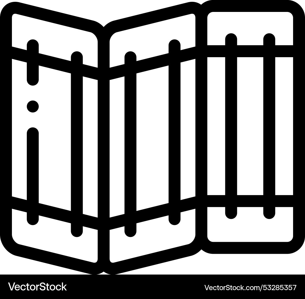 Divider icon thin linear style design isolated Divider icon thin linear style design isolated Vector Image