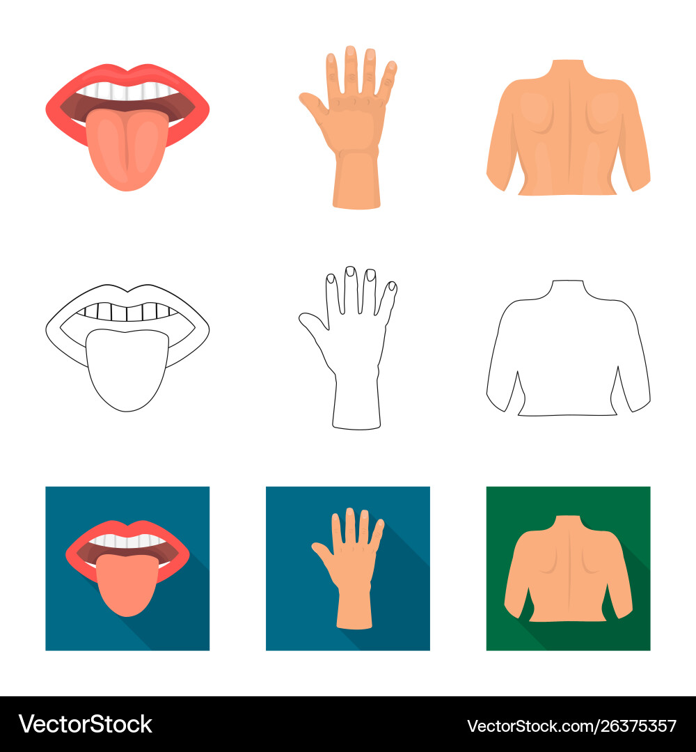 Isolated object body and part sign collection Isolated object body and part sign collection Vector Image