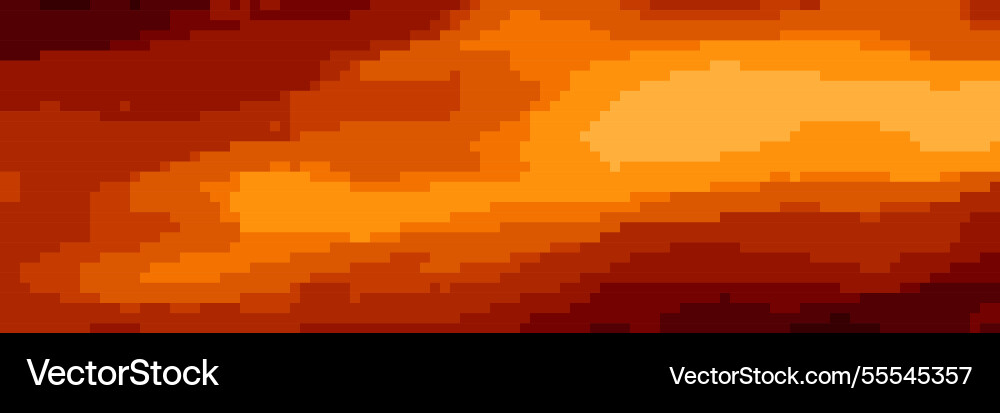 Pixel flame bg in retro 8 bit game style Pixel flame bg in retro 8 bit game style vector image