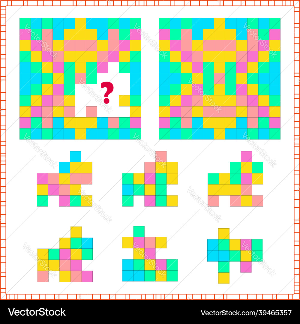 Task of logic and attention Task of logic and attention vector image