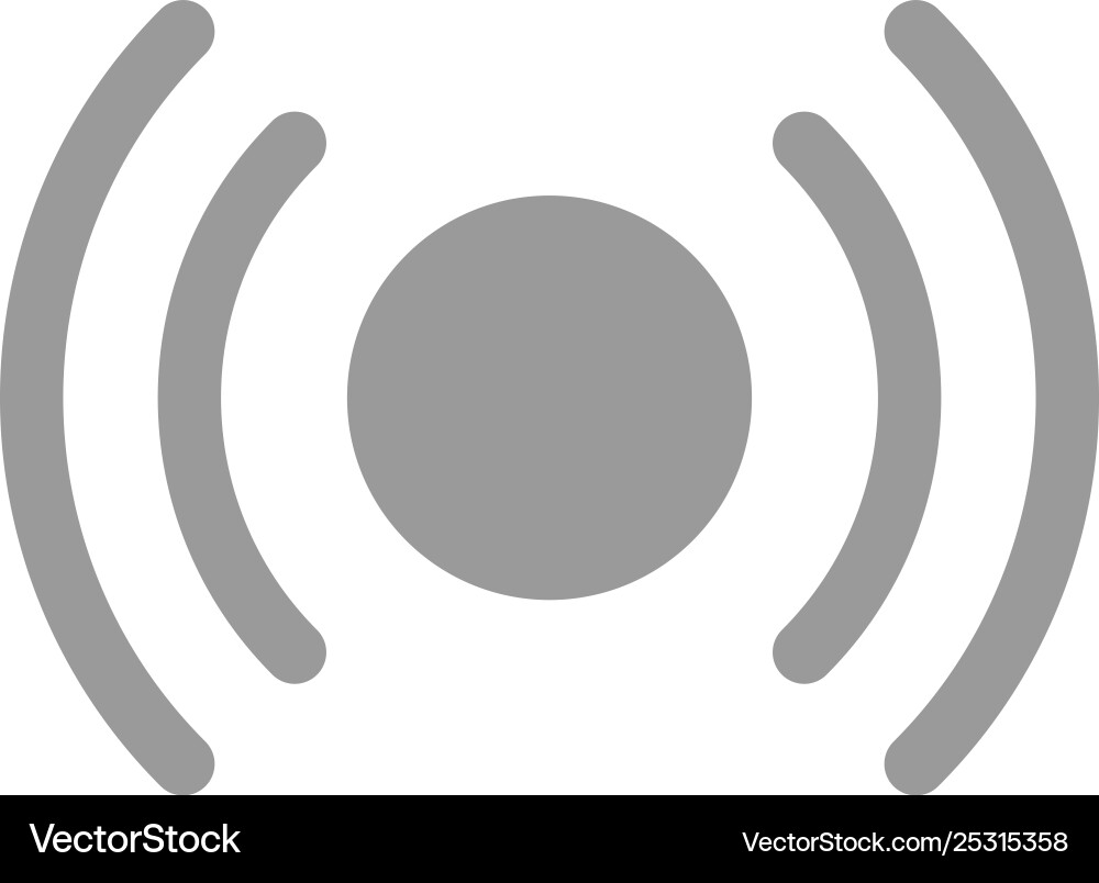 Basic essential signal ui ux flat color icon Vector Image
