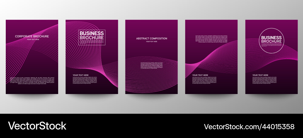 Cover geometric minimal set abstract line pattern Vector Image
