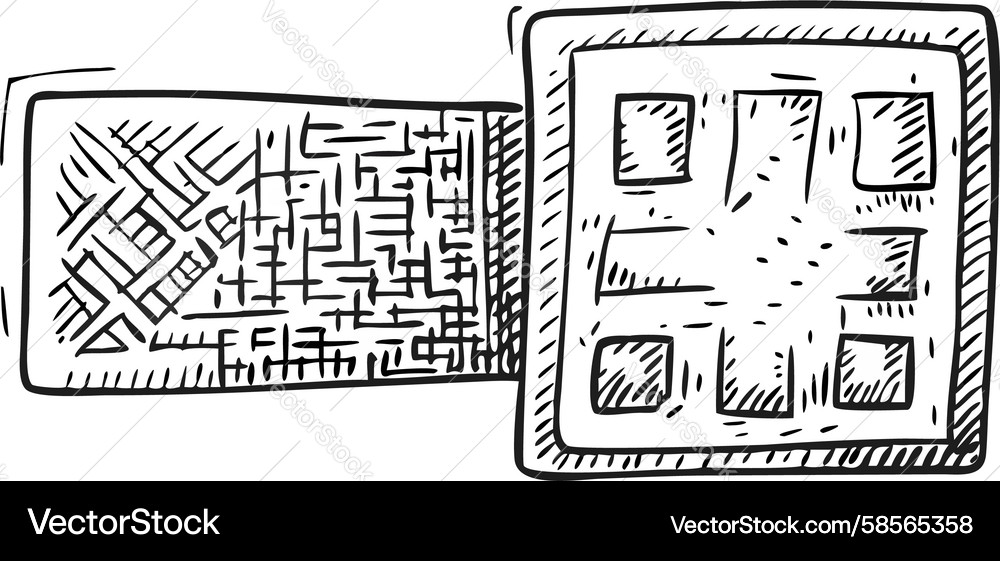 Digital wallet with qr code mobile payment Vector Image