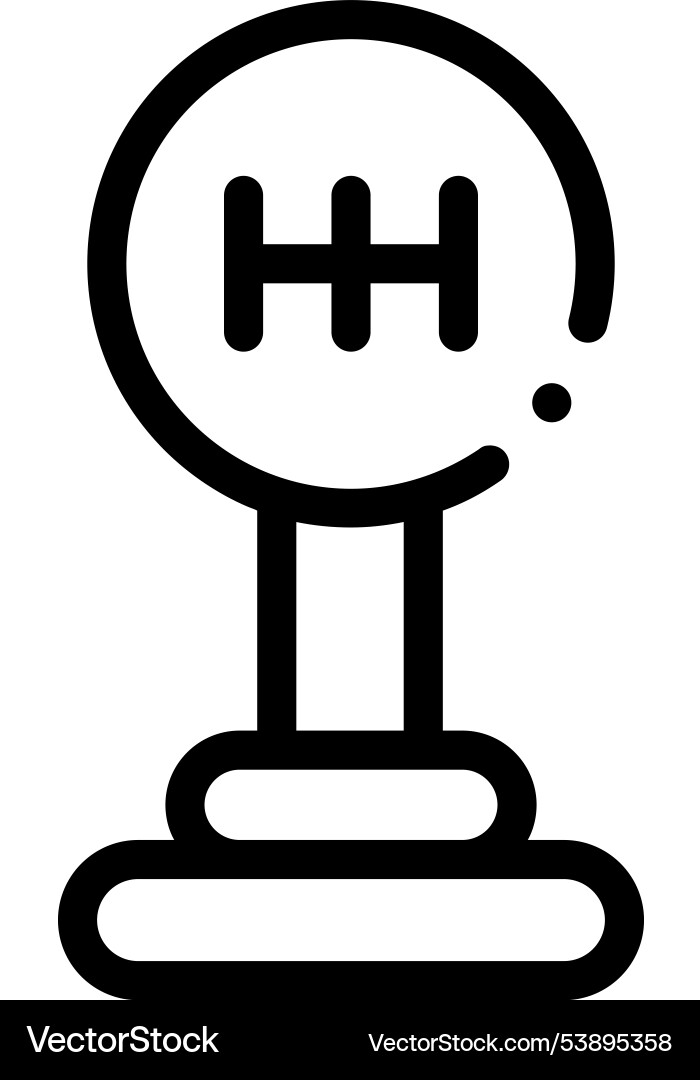 Gears icon thin linear style design isolated Gears icon thin linear style design isolated vector image