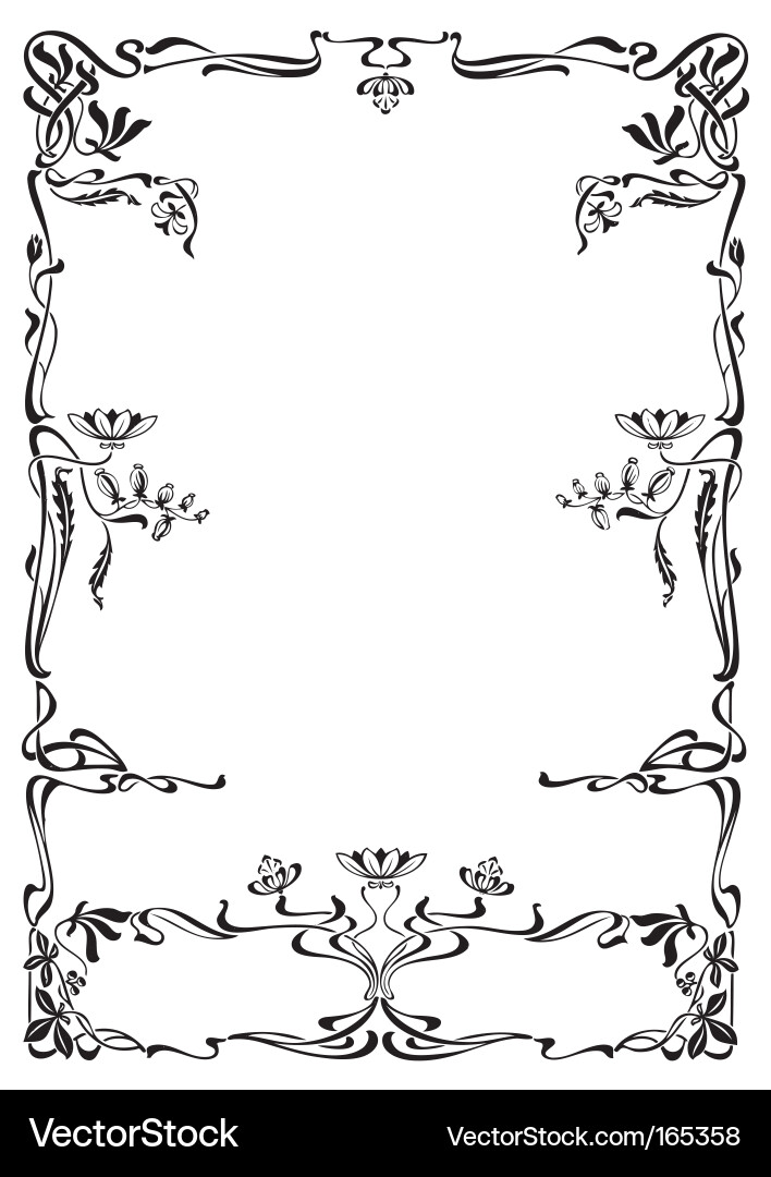 Ornate Antique Frame Bord Vektorbild