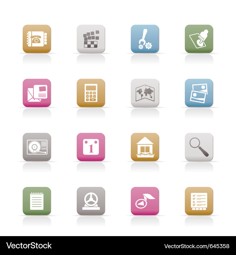 Smartphone and Computer Icons Vector Image