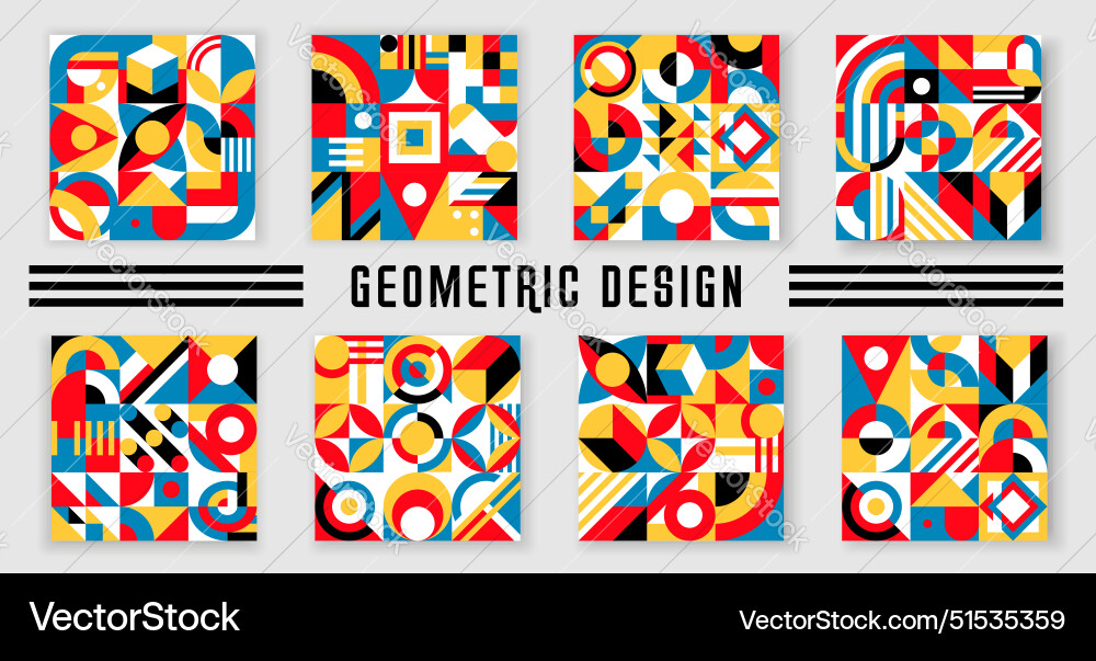 Abstract geometric patterns with minimal graphics Abstract geometric patterns with minimal graphics vector image