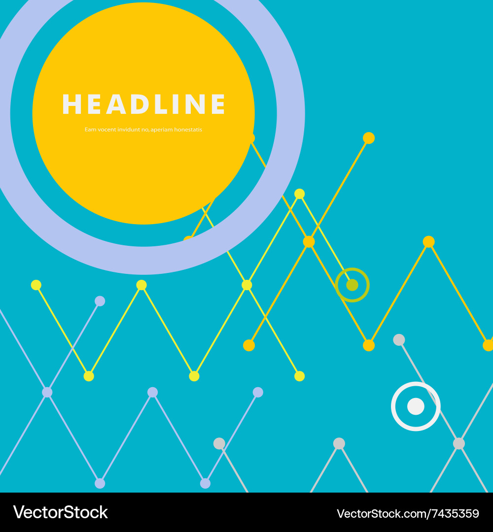 Abstract line and triangular design Vector Image