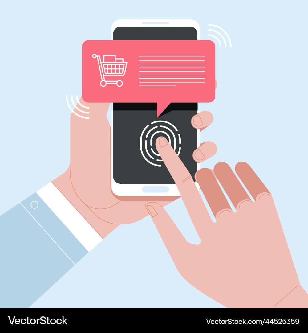 Secure access to the online store vector image