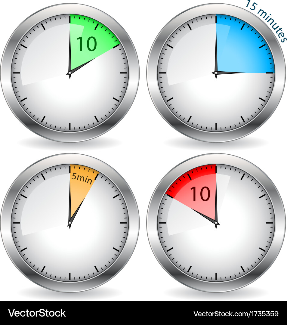 Timers Royalty Free Vector Image - VectorStock