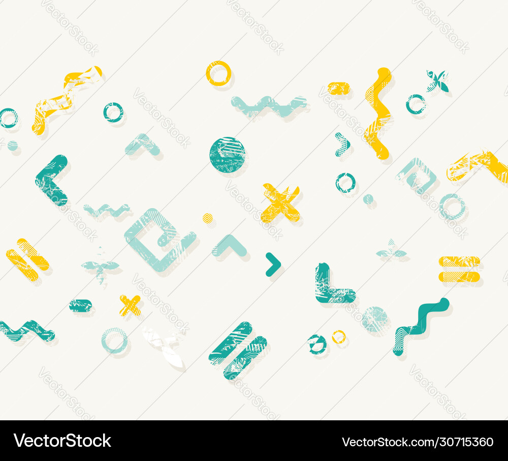 Abstract template design with geometric simple vector image