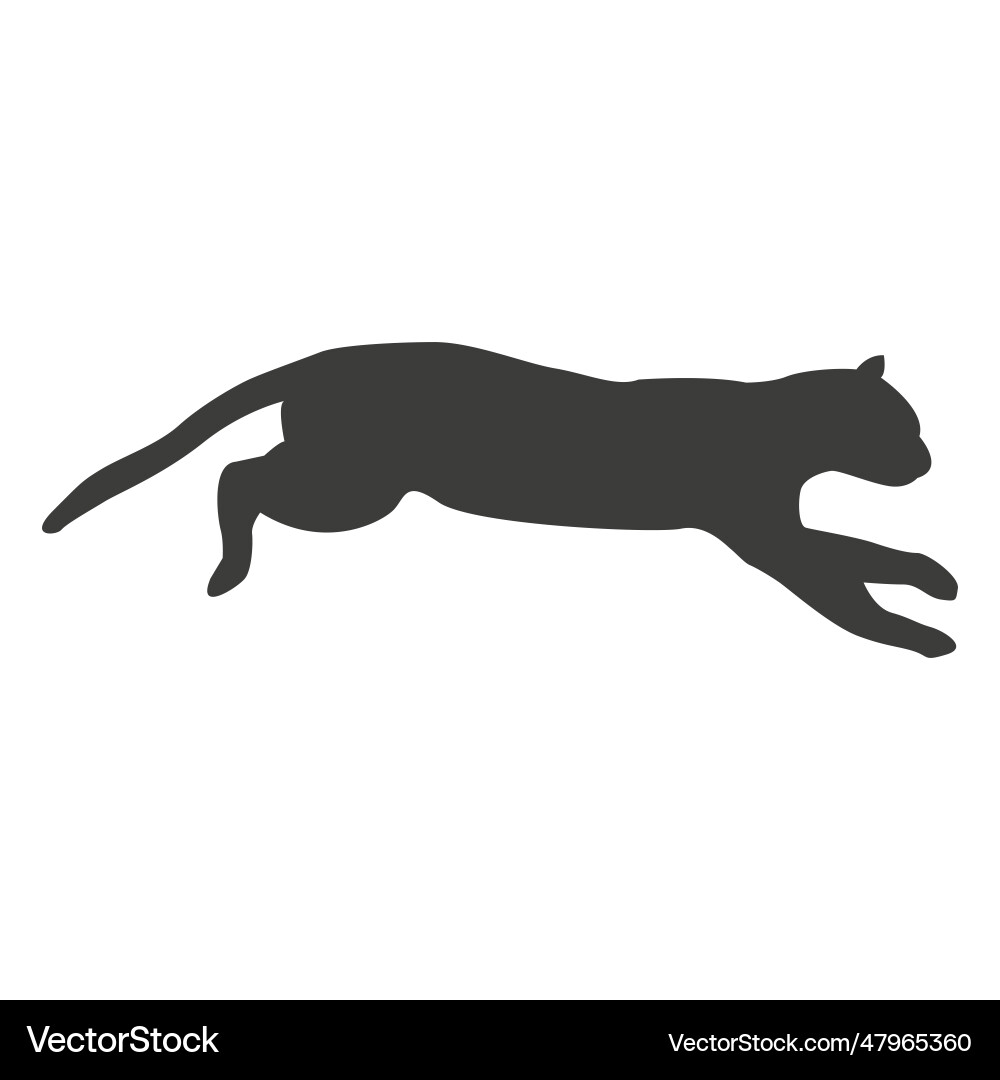 Cat running sequence 9 vector image