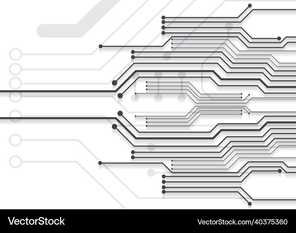 Circuit technology background with hi-tech digital Circuit technology background with hi-tech digital Vector Image