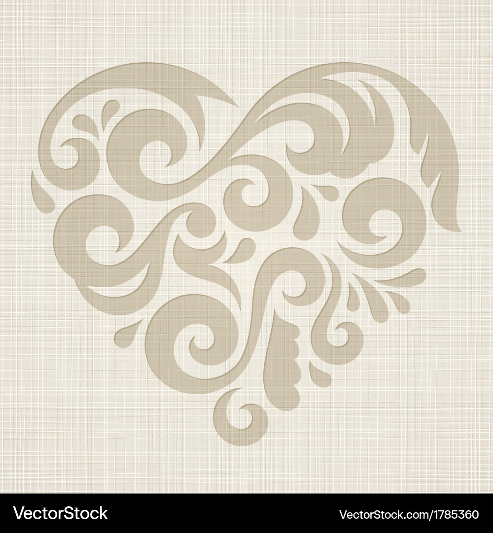 Heart Pattern on Textured Background vector image