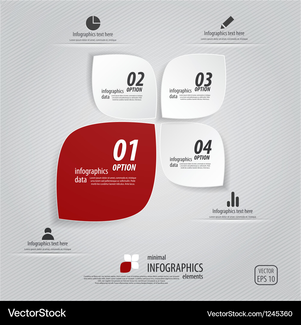 Minimal Data Presentation vector image