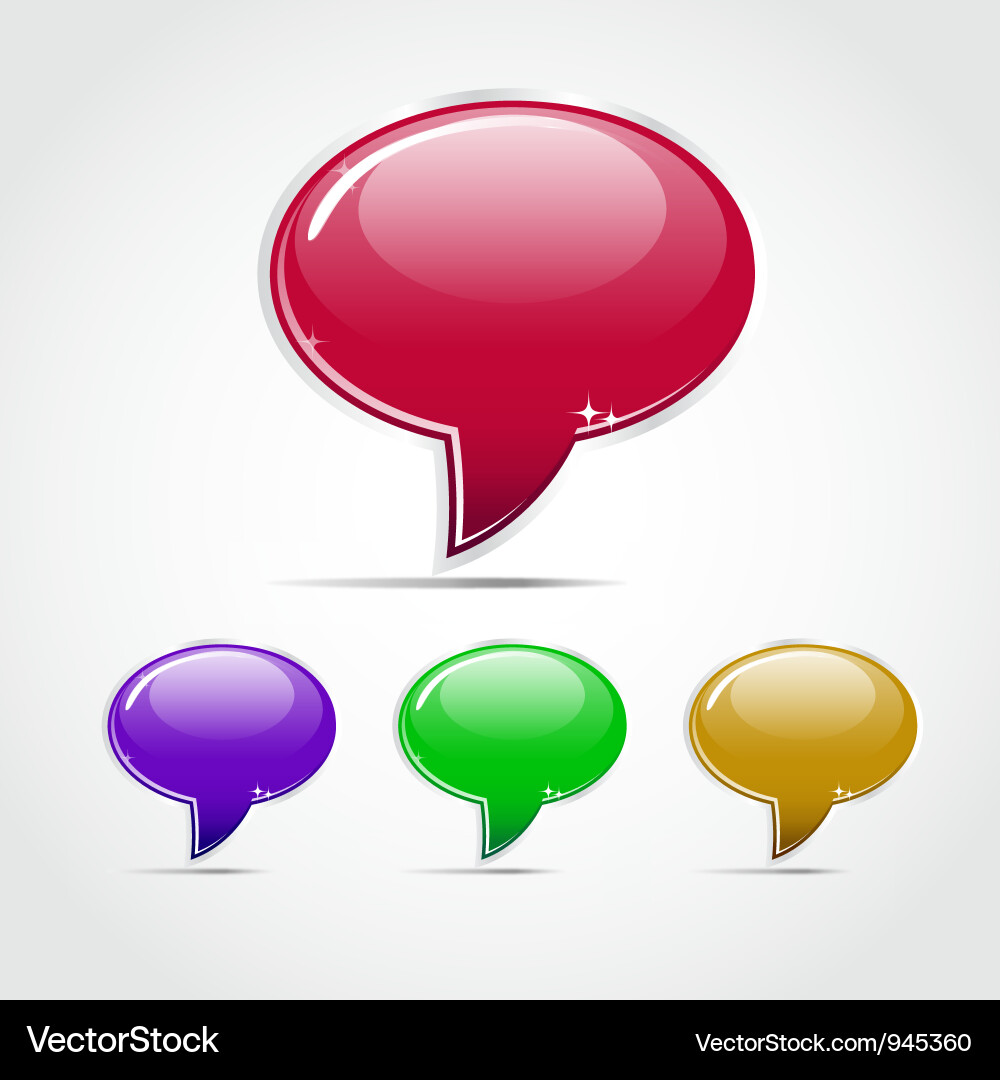 Speech bubbles Vector Image